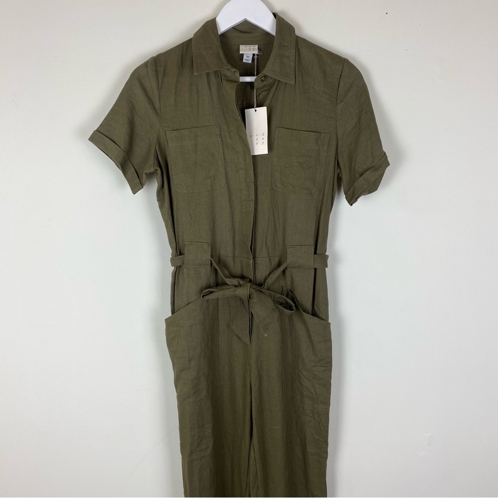 A New Day (Target) Olive Green Utility Jumpsuit - Picture 3 of 12